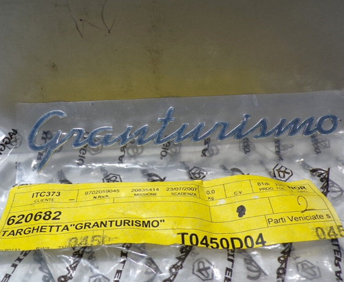 Targhetta granturismo per - "granturismo",