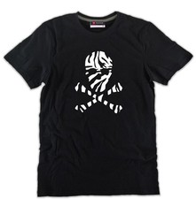T-shirt Zebrata Teschio uomo o