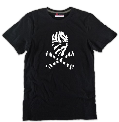 Shirt zebrata teschio - t-shirt, o