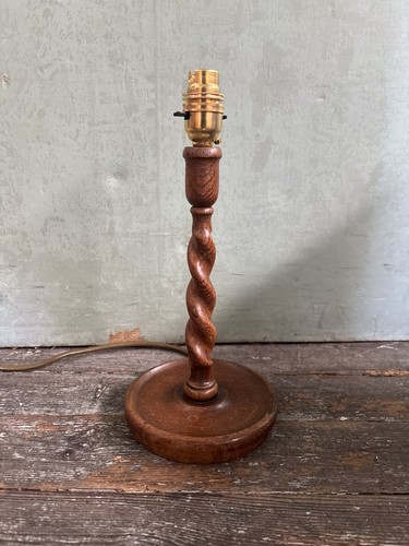 Vintage barley twist oak table - twist,