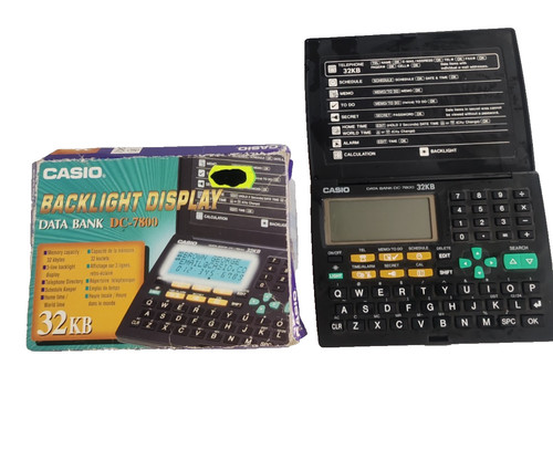 Casio data bank 7800 agenda - bank, dc-7800