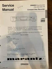 MARANTZ DR6050 DR-6050 Manuale di servizio **ORIGINALE**