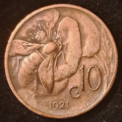 Centesimi ape 1921 - 10,