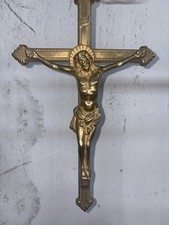Crocifisso Antico In Ottone