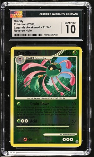 Pop cgc gem mint cradily - 7*,