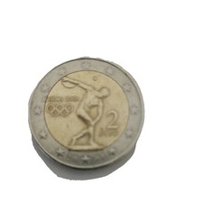 Moneta Da 2 € Due Euro Rara olimpiadi Athena 2004 Commemorativa 