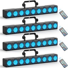 4 pezzi RGBW 135W DMX 9 LED DJ