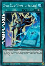 SPELL CARD MONSTER REBORN • Super R • INFO EN099 • 1Ed • Yugioh! • ANDYCARDS