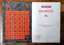 Catalogo Brochure JBL KENWOOD 91 Car HI-FI Listino Depliant Leggere descrizione 