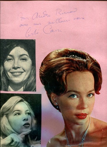 Leslie caron autografo - caron,