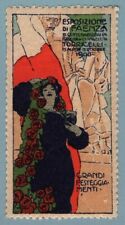 EI0169 Poster Francobollo Italia - Esposizione di Faenza 1908 - des. M.Dudovich