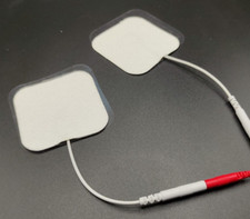 COPPIA ELETTRODI 5X5 TENS EMS  ELETTROSTIMOLATORE STIMOLATORE MUSCOLARE GEL 