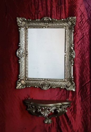 Specchio con console mensola - console,