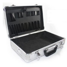 Utensili da cucina in alluminio custodia rigida borsa chef attrezzi posate NUOVO