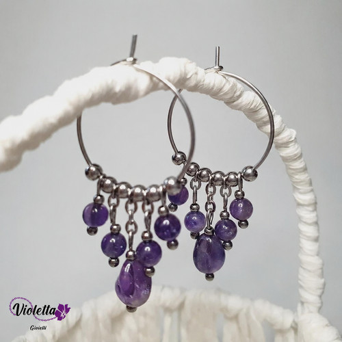 Orecchini violetta gioielli - gioielli, a