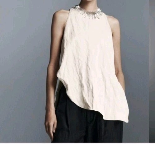 Top smanicato zara - top,