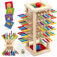 BALLFALL – Giochi Educativi Montessori in Legno per Bambini 3 4 5 6 Anni – Gioco