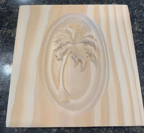Bordo palma incisione - , legno