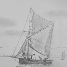 Disegno a matita firmato