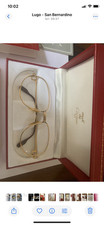 Occhiali Santos Cartier Vintage Con Custodia Originale Lenti Graduate