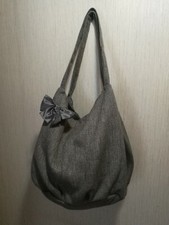 Borsa tessuto juta molto resistente 36x38 Spessore 25cm Grigio