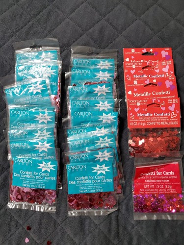 7oz heart confetti metallic - 7oz+,