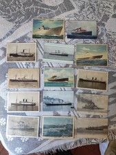 LOTTO 14 CARTOLINE ANTEGUERRA NAVI PIROSCAFI GUERRA NAVIGAZIONE ITALIA