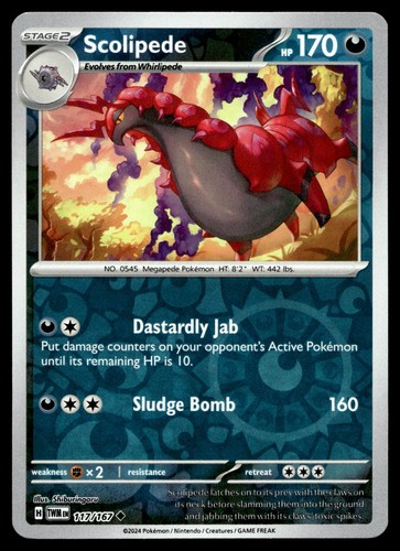 Scolipede 117 167 pokemon - 117/167,