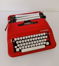 ♥ MACCHINA DA SCRIVERE OLIVETTI LETTERA 92 ROSSA VINTAGE ANNI 80 DESIGN BELLINI