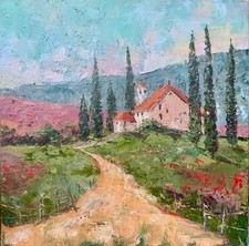 Dipinto Olio Impasto Arte