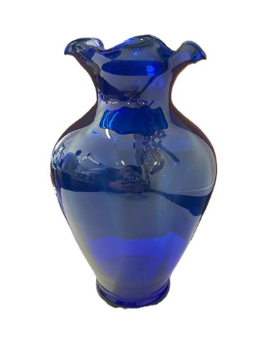 Vaso vetro blu - vetro,