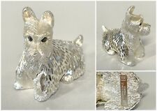 Christofle Paris SCOTTISH TERRIER Christofle Lumiere SILVERPLATED OCCHI ONICE