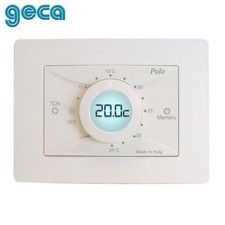 Termostato ambiente POLO Geca - a parete alimentazione a batteria retroilluminat
