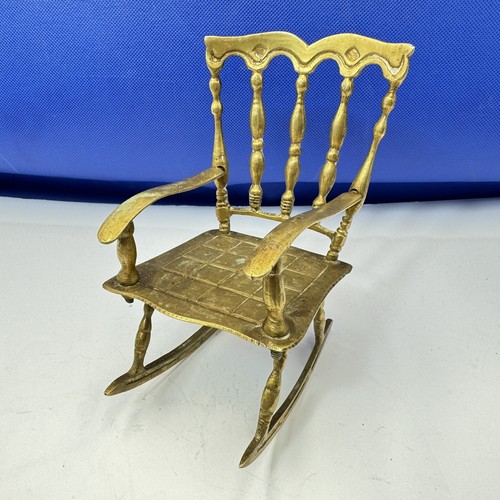 Brass rocking chair - brass,