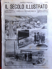 Il Secolo Illustrato 19 Maggio 1895 Acciaierie Terni Inglesi India Velocipedisti