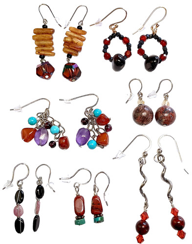 Orecchini lotto paia - orecchini,, paia,