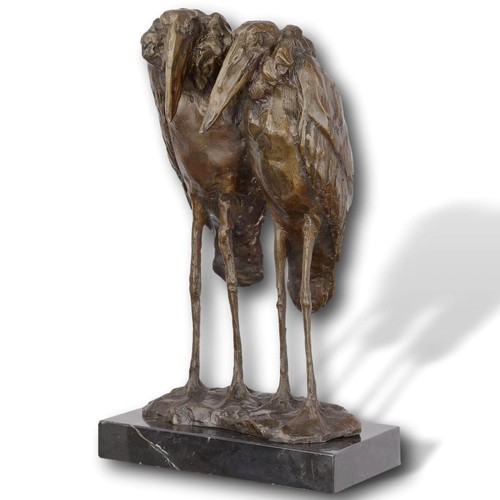 Figura bronzo marabù - figura, in