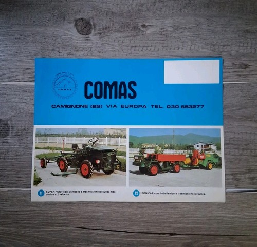 Brochure vintage comas ponicar - brochure,