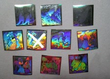 18 Figurine olografiche FANTASTICKERS Panini  tutte diverse del  1986