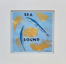 Quadro pesci cm 30x30 con