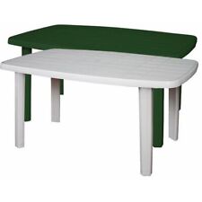 Tavolo Rettangolare da Giardino in Resina col. VERDE mod. Sorrento 140X80X72H Cm