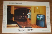 Rara Pubblicità Vintage LOEWE ART VISION 2 16:9 TV widescreen 1992