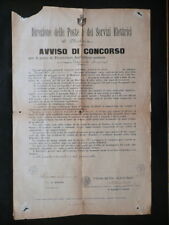 Pievepelago Tagliole Concorso Ricevitore Ufficio Postale Poste 1909 Modena