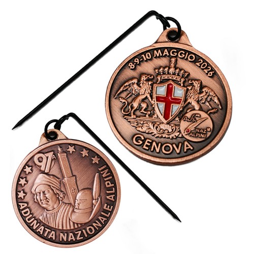 Medaglia con spilla - con,