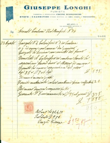 1925 milano via manzoni 39 - 1925, ca