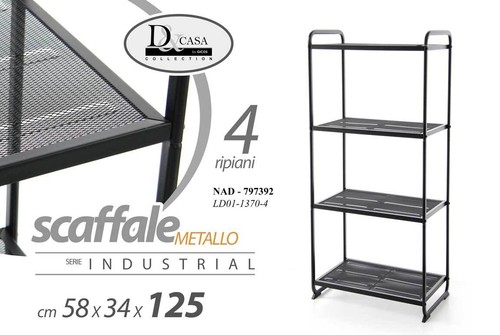 Scaffale metallo ripiani - metallo,
