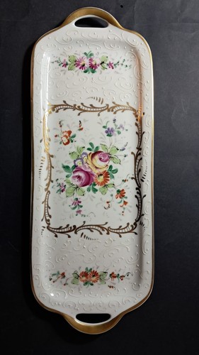 Vassoio limoge decorazioni oro - limoge,