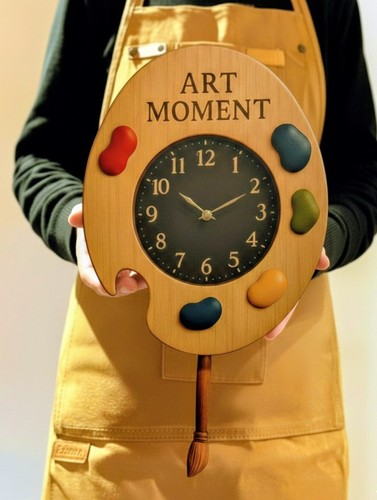 Orologio parete tavolozza - orologio,