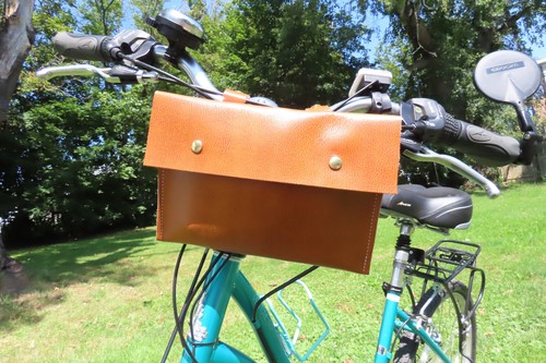Borsa manubrio bici pelle - borsa,