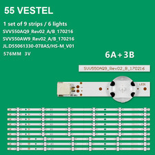 KIT 9 BARRE STRIP LED TV